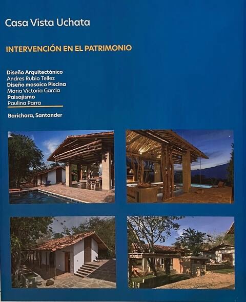 Presentation board: Casa Vista Uchata, Intervención en el Patrimonio, Barichara, Santander